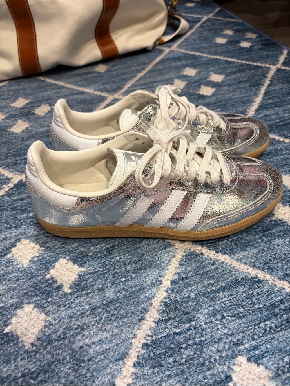 Adidas Samba Metallic Silver